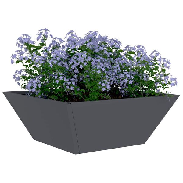 vidaXL Garden Planter 5 pcs Anthracite 40 x 40 x 15 cm