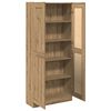 vidaXL Highboard Artisan Oak 82.5x30.5x185 cm Engineered Wood