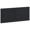 vidaXL Wall-Mounted Headboard EDE Black Engineered Wood