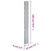 vidaXL Garden Fence Posts 10 pcs Silver 180 cm&nbsp;Galvanised Steel