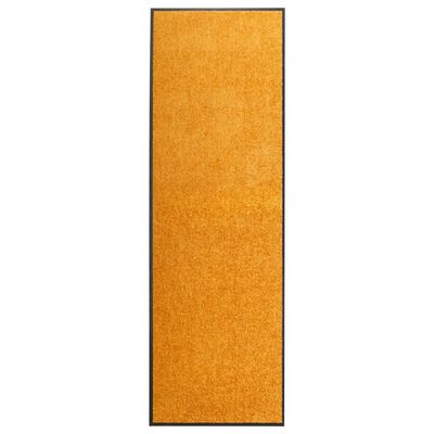 vidaXL Doormat Washable Orange 60x180 cm