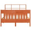 vidaXL Bed Frame without Mattress Wax Brown 140x200 cm Solid Wood Pine