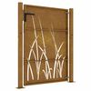 vidaXL Garden Gate 100x150 cm Corten Steel Grass Design
