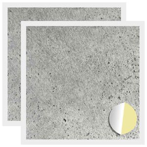 vidaXL Self-adhesive Screw Cover 2 pcs Concrete Grey &Oslash; 20 x 0.5 mm