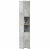 vidaXL Bathroom Cabinet Concrete Grey 30x30x183.5 cm Engineered Wood