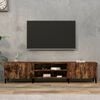 vidaXL TV Cabinet Smoked Oak 180x31.5x40 cm Engineered Wood