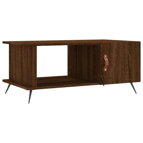 vidaXL Coffee Table Brown Oak 90x50x40 cm Engineered Wood