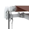 vidaXL Automatic Retractable Awning Brown 500x350 cm
