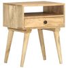 vidaXL Bedside Cabinet 40x35x50 cm Solid Mango Wood
