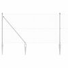 vidaXL Welded Wire Fence with Spikes 50 x 1.4 m Galvanised Steel Mesh