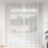vidaXL Voile Curtain 2 pcs Light Grey 225 x 140 cm Polyester