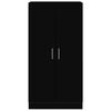 vidaXL Shoe Cabinet Black 55x35x108 cm Engineered wood