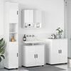 vidaXL Bathroom Furniture Set Wall-mounted 4 pcs High Gloss White