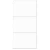 vidaXL Sliding Door White 102.5x205 cm Tempered Glass and Aluminium