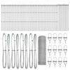 vidaXL Hexagonal Fence Ground Fix 100 x 0.4 m Galvanised Steel Silver