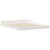 vidaXL Bed Frame White 140 x 200 cm Solid Pine Wood