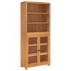 vidaXL Storage Furniture Set with Shelf 2 pcs Natural 80 x 35 x 185 cm