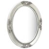 vidaXL Wall Mirror Baroque Style 50x60 cm Silver