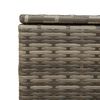 vidaXL Garden Storage Box Grey 291L Poly Rattan