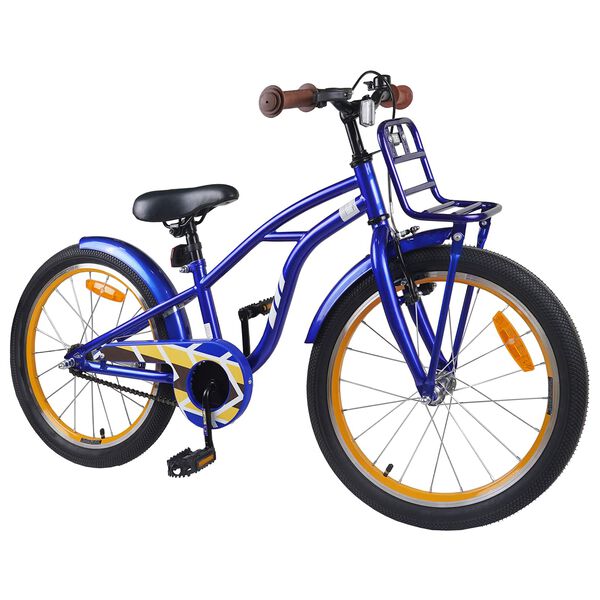 vidaXL Kids Bike 18'' for 5-7 Years Old Dark Blue