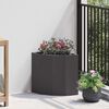 vidaXL Corner Planter Black 30 x 30 x 35 cm Steel