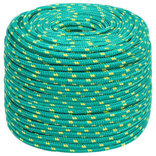 vidaXL Boat Rope Green 6 mm 50 m Polypropylene