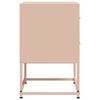 vidaXL Bedside Cabinet Pink 36x39x60.5 cm Steel
