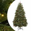 vidaXL Artificial Christmas Tree 240 cm 300 LEDs Warm White Green