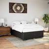 vidaXL Bed Frame without Mattress Black Full Faux Leather