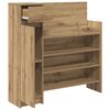 vidaXL Shoe Cabinet Artisan Oak 100.5 x 28 x 100 cm Engineered Wood
