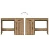 vidaXL Desk Artisan Oak 100x49x75 cm Engineered Wood