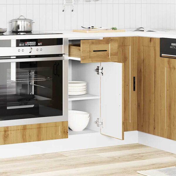 vidaXL Kitchen Base Cabinet Porto Artisan Oak Engineered Wood