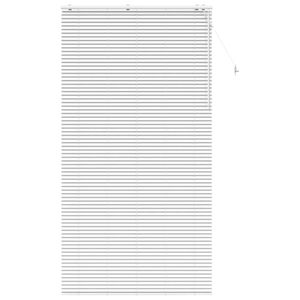vidaXL Venetian Blind White 130 x 250 cm 35 mm Solid Paulownia Wood