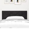 vidaXL LED Headboard with Headboard Black 90 cm Faux Leather