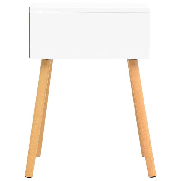 vidaXL Bedside Cabinet White & Sonoma Oak 40x40x56 cm Engineered Wood