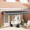 vidaXL Awning Replacement Fabric Anthracite 380 x 195 cm Polyester