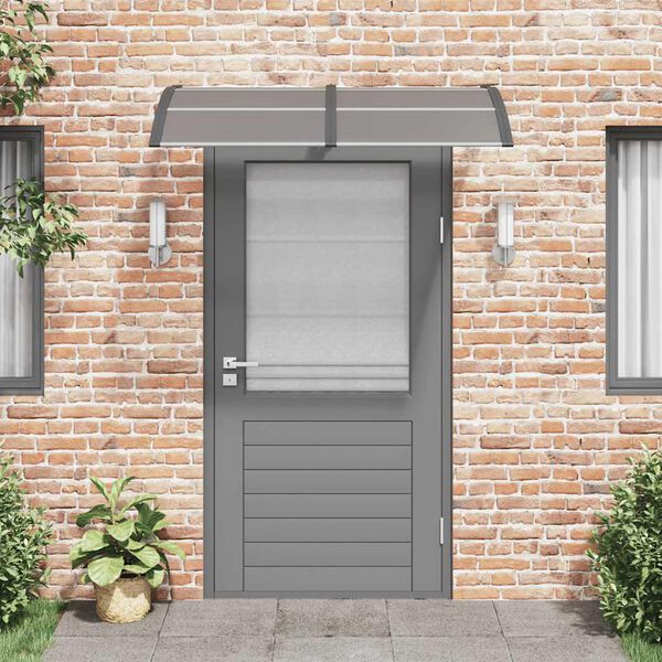 vidaXL Door Canopy Black 150x75 cm Polycarbonate