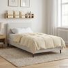 vidaXL Summer Duvet Quilted Cream 135 x 220 cm Microfiber