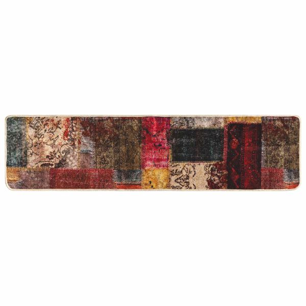 vidaXL Rug Runner MARSA Multicolour 250 x 50 cm Polyester and PVC