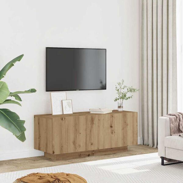 vidaXL TV Cabinet Artisan Oak 100x35x40 cm Engineered Wood