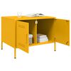 vidaXL Coffee Table Mustard Yellow 68x50x50.5 cm Steel