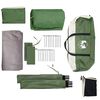 vidaXL Camping Tent 5-Person Green Waterproof