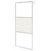 vidaXL Shower screens Silver 90 x 195 cm Glass and Aluminium