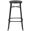 vidaXL Bar Stools 4 pcs Black Steel
