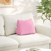 vidaXL Back Pillow Pink 45 x 20 x 35 cm Fabric
