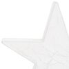 vidaXL Christmas Decoration Stars 3 pcs White Mesh LED Outdoor Indoor