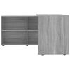 vidaXL Corner Desk Grey Sonoma Engineered Wood