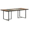 vidaXL Dining Table 200 cm Solid Reclaimed Wood