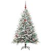 vidaXL Artificial Pre-lit Christmas Tree with Ball Set Green 150 cm