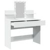 vidaXL Dressing Table with LED White 100x40x130 cm